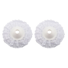 12Pcs Lace Bouquet Collar, Lace Collar DIY Bouquet Holder Wedding Bridal Bouquet Collar White Lace Decoration
