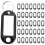 Key Ring Tags(1000Pcs Black) 1