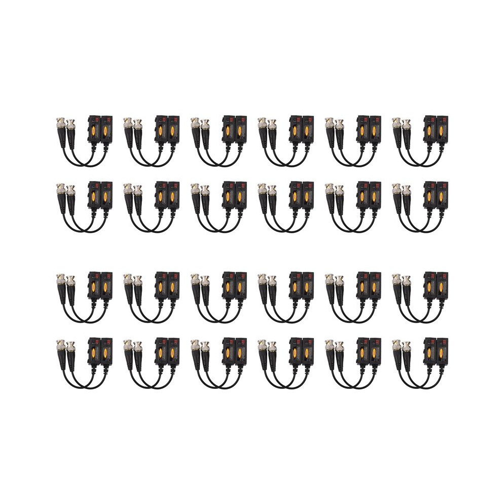 1080P Ahd/Hd-Cvi/Tvi/Cvbs Passive Hd Video Balun Transmitter 24 Pairs (Utp To 350M-600M) 6034197937058