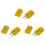 3X Yellow Plastic Shell K Type Thermocouple Plug Socket Connector Set 1