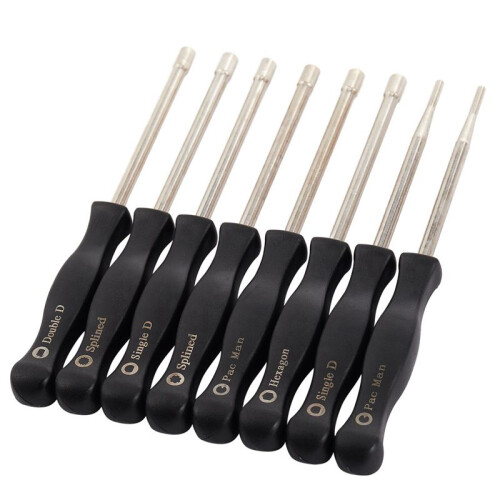 24 Pcs Screwdriver Carburetor Adjustment Tool Single D Double D Hexagon Hex Socket Kit Set 1