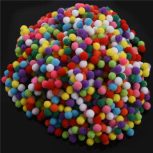 3000 Pcs 10mm Mixed Color Soft Fluffy Pom Poms Pompoms for Kids Crafts