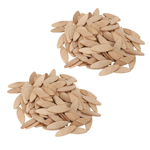 200Pcs No. 0 Assorted Wood Biscuits for Tenon Machine Woodworking Biscuit Jointer Woodworking Accessory