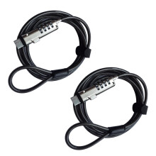 2X Security USB Password Anti-Theft Lock, Used for Anti Theft Function Laptop, Tablet, Projector, TV