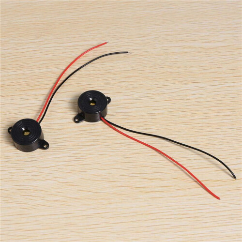 50 Pcs  3-24V 85DB Sound Electronic Buzzer Alarm Black 23 x 12mm 2