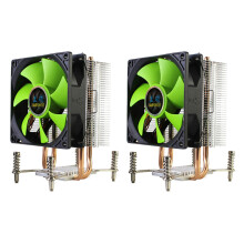 LANSHUO 2X CPU Cooler 2 Heat Pipes Ultra Quiet Cooler Fan CPU Radiator for LGA 2011 X79 X99 X299 (3Pin Single Fan)