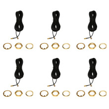 6X RP - SMA Maschio A Femmina Connettore Wifi Antenna Cavo di Prolunga Nero 10 M