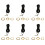 6X RP - Conector de Antena de Wifi SMA Macho A Hembra Cable de Extension Negro 10 M 2