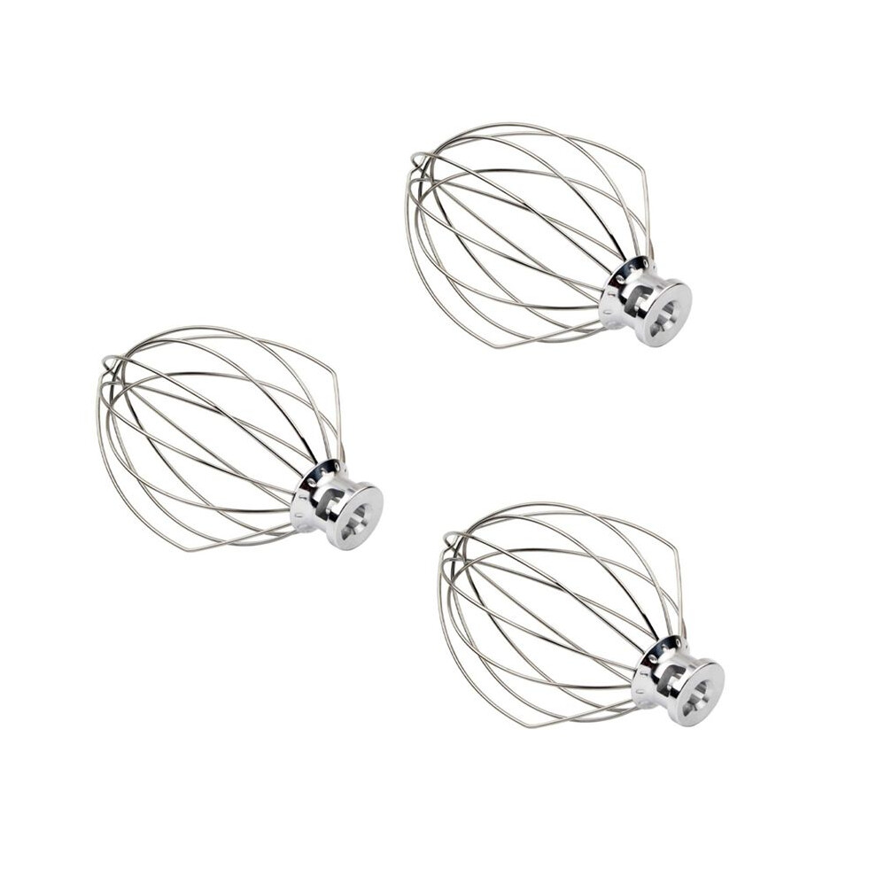 3X K5aww Wire Whip Steel Wire Whisk Stainless Steel Egg Beater Mixer Mixing 5Qt For American 4713844565524