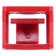 200Pcs Red RJ45 Port Ethernet LAN Hub Anti Dust Cover Plug Cap Blockout Protector with Proprietary Lock and Key