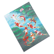 3X 5D Kunst Diamant Malerei Runde Voller Diamant Koi Karpfen Kreuzstich Kits Stickerei Haus Dekor
