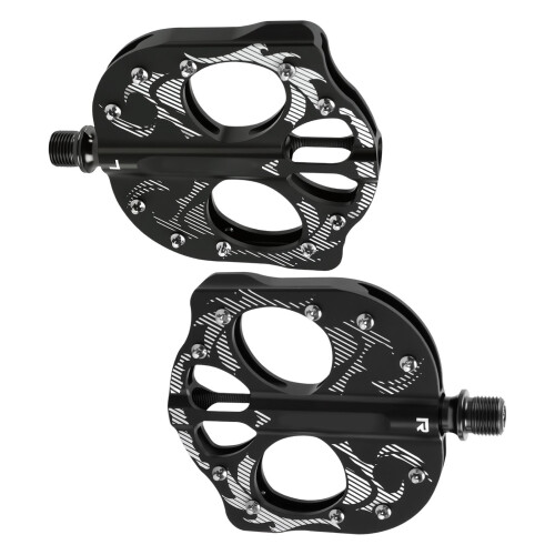 Light weight Bicycles Platform Pedals 3 Seal Bearings-Black
