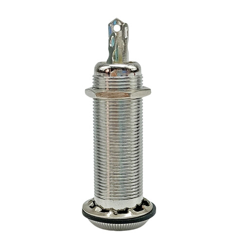 Professional 6.35mm Electric Guitar Jacks Socket Alloy-Silver 2