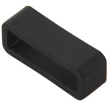 Black Watch Strap Retaining Hoop Loop Rubber Retainer Buckle Holder 22mm