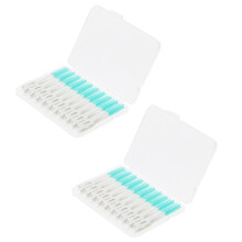80pcs Interdental Brushes and Flexible Floss Picks for Plaque Removal Orthodontic Care