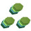 15Pcs Hexagon  Board Hexagonal  Wall Sticker Multifunction 3D Decorative Home Message Board Green Series 1