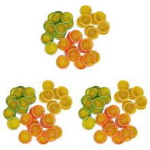 90X Artificial Lemon Slices, Artificial Fruit, Lemon Slices, Plastic Fake Fruit Model, Party Wedding Decoration