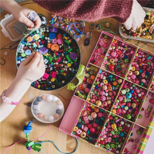 200Pcs Round and Hexagon Silicone Beads, Silicone Beads Bulk Making Kit for Keychain Jewelry DIY Crafts Making