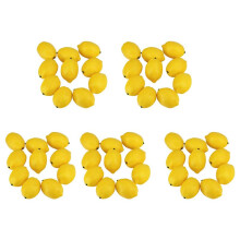 100 St Konstgjorda Citroner Falska Citroner Falska Citroner Frukter i Gult 3 Tum Lång X 2 Tum Bred