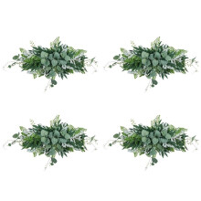 4X Greenery Swag Artificial Front Door Wreath Hanging Eucalyptus Leaves Garland for Home Window Wall Wedding Arch Decor