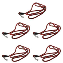 5X Laisse en Cuir Artificiel Tresse pour Chien - S