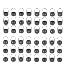 48PCS Halloween Witch Pot Plastic  Witch Cauldron Black Candy Holder Halloween Decoration Party Favor Decoration