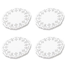 Lace Doilies Paper 400 Pcs,4.5 Inch Decorative Round Placemats,Liners for Cake,Desserts Baked Treat Tableware Display