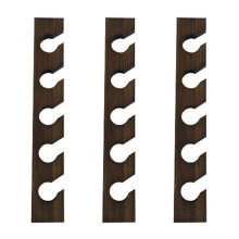 3X Wooden Hat Hanger for Baseball Cap Home Decor Space-Saving Wooden Organizer with Display Shelf Imitation Walnut Color