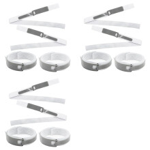 Foley-Katheterhalter, Harnbeinbandhalter, 12 Stück, Elastischer Katheter-Beingurt, Foley-Katheter-Stabilisierungsgerät, Grau