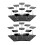 2X 10 Tier Acrylic Display Stand, Acrylic Riser Display Stand Perfume Holder, Riser Display Shelf Multilevel Stands 1