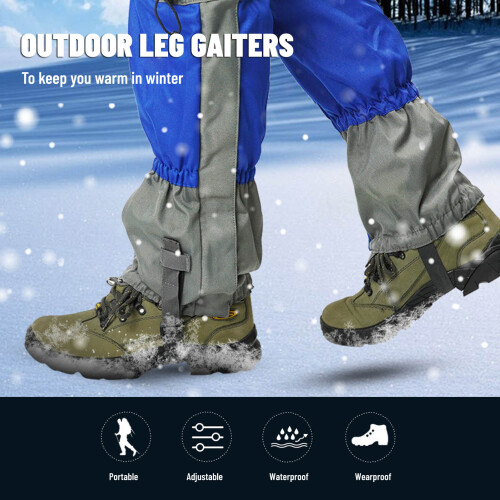 Γκέτες Snow Legging Αντισκωριακές για Υπαίθριες Πεζοπορίες Ελαφριές Αδιάβροχες 1