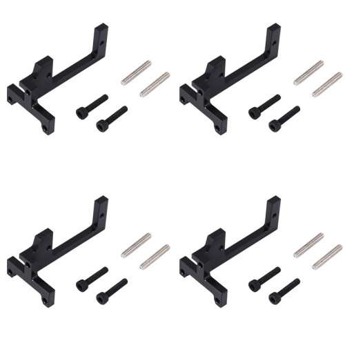 4X Boîte de Vitesses Changement de Vitesse Support de Direction Servo Support pour 1/14  Télécommandé Camion Remorque 1