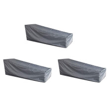 3X Sunlounger Cover 208 X 76 X 41 / 79cm Sun Lounger Cover Garden Lounger Cover for Garden Furniture Cover
