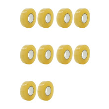 Lot de 10 Rubans de Hockey Multi-Usages Transparents pour Protège-Tibias et Chaussettes pour Équipement de Sport 2,4 cm X 28 M.