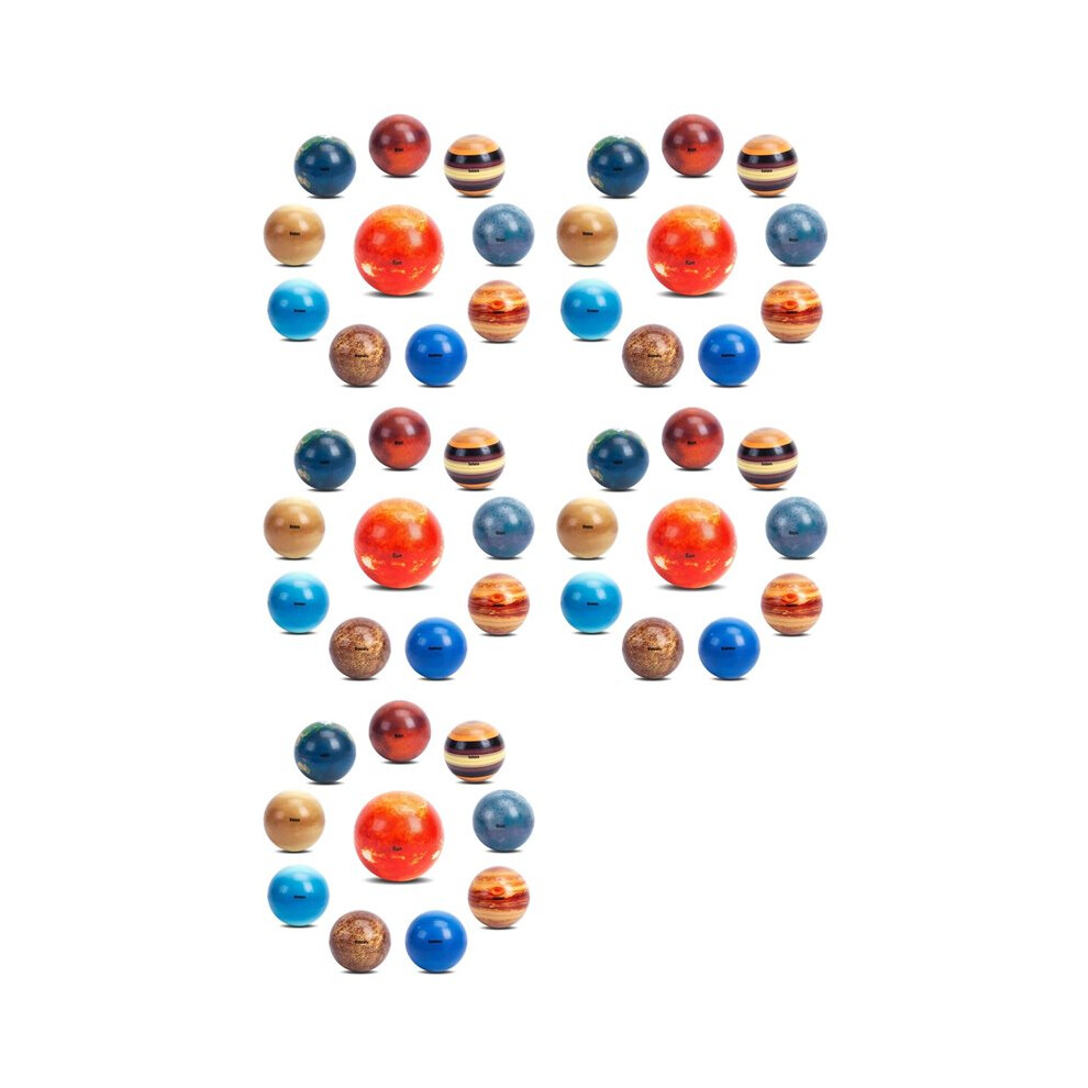 Solar System Stress Balls,50Pcs Planets Squeeze Balls Space Toys For Kids Early Learning Stress Relief Fidget Toy 4713156323430