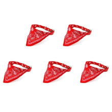 5X Ajustable Animal de Compagnie Chien Chat Col Foulard Bandana Petite Taille Rouge