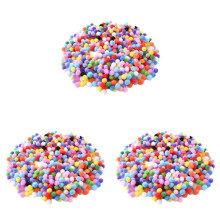1500 PièCes Séries 10Mm Doux Rond Moelleux Pompons Boule Mixte Couleur DIY Décoration Artisanat Fabrication et Fournitures de Passe-Temps