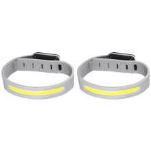 2X Rechargeable COB LED Armband Light 500LM - USB Type-C, IPX4 Waterproof, 400mAh Battery for Night Sports
