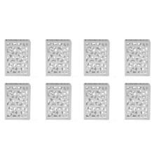 8X Napkin Holder Stainless Steel Tabletop Napkin Holder Paper Towel Rack Metal Upright Napkin Holder
