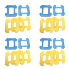 12 Stücke Nass Reinigung + 8 Stücke Trocken Reiben Mopp Pad für Hobot 268 Fenster Reinigungs Roboter