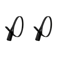 2X TONYON Zip Tie Lock Lucchetto A Cavo Regolabile A 3 Cifre, per Portabici, Casco da Moto, Skateboard, Sci