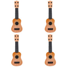 4X Żółta Dziecięca Gitara Klasyczna Ukulele Zabawka Wczesna Edukacja Mała Gitara Zaopatrzenie Firm Regulowane