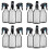 Plastic Spray Bottles for Cleaning Solutions,10OZ Reusable Empty Container with Durable Black Trigger Sprayer, 12Pack 1
