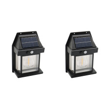 2X Zonne-Wolfraamlamp Wandlamp Buiten Waterdichte Wandlamp Binnenplaats Landschap Decoratieve Lamp