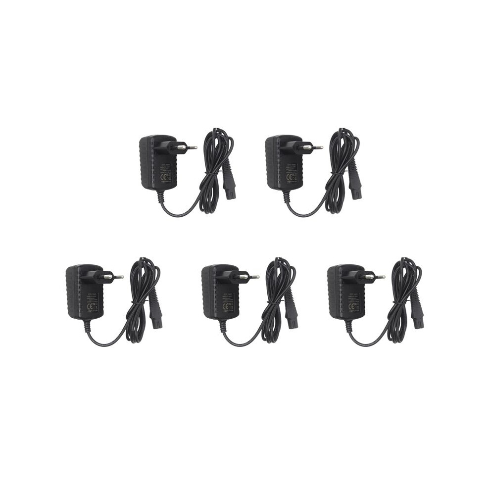 5X 12V Power Supply Charging Cord Replacement Electric Shaver  Charger for  Beard Trimmer Z20 Z30 Z4 Eu Plug