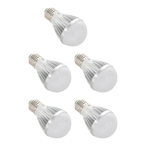 5X E27 5W 12V Krachtige Witte Gloeilamp