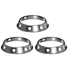3X Universal Wok Pan StüTzgestell Wok Ring / Metallic Round Bottom Universal GrößE für Gasherd Pfannen