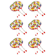 Orff-Instrumente 12Er-Pack Lollipop-Trommeln 6-Zoll-Tanzrequisiten Schlaginstrumente Handtrommel Vorschulerziehungsspielzeug