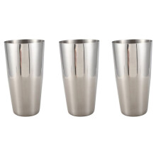 3X Stainless Steel Mixer Shake Beverage for Flair Bartenders Cocktail Shaker, Silver