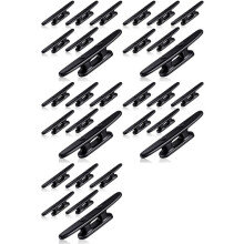 30 Pcs Zwarte Boot Cleat Kajak Schoenplaten Boot Dock Schoenplaten Kajak Kano Cleat 4 Inch Nylon Schoenplaten voor Boot Afmeren Accessoires